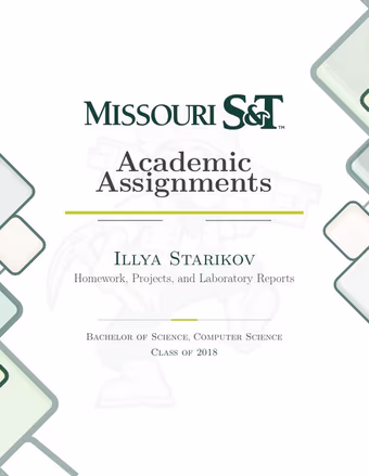 First page of the Assignments volume