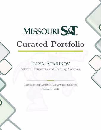 First page of the Curated volume